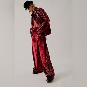 Free People x Anna Sui Rose Garden Pants Size 0